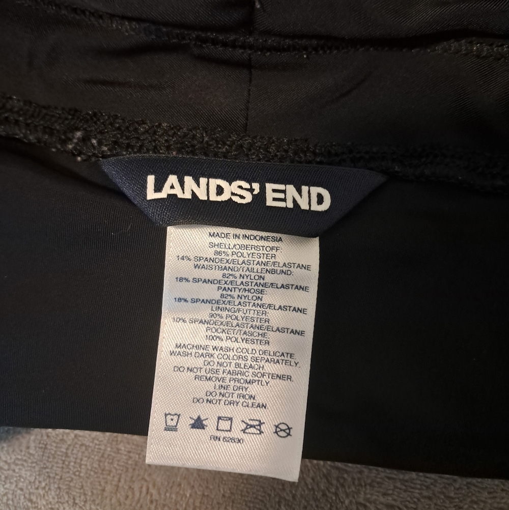 Lands End Womens Black Swim Bermuda Shorts Sz. 6P - Picture 5 of 8